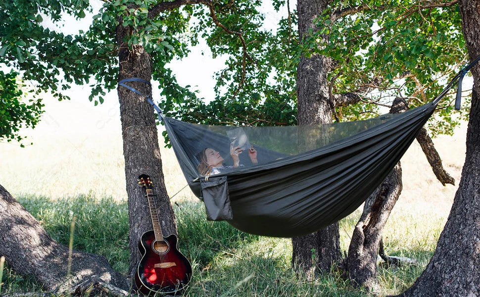 Naturehike Two Person Camping Hammock With Mosquito Net Ultralight Outdoor Hanging Swing For Adults