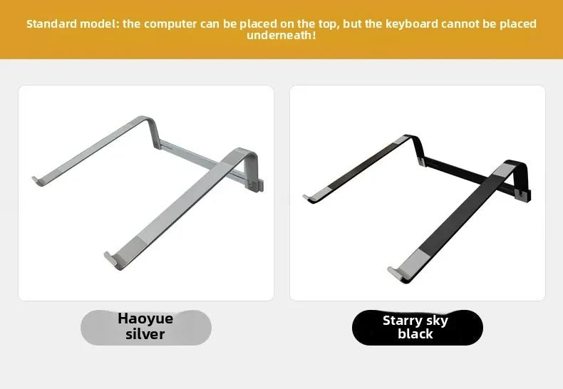 Laptop Stand for Desk Metal Computer Riser Heavy Stable Holder Ergonomic Laptops Elevator for 12-17.3 Inches Notebook Computer - trendingshoping.com