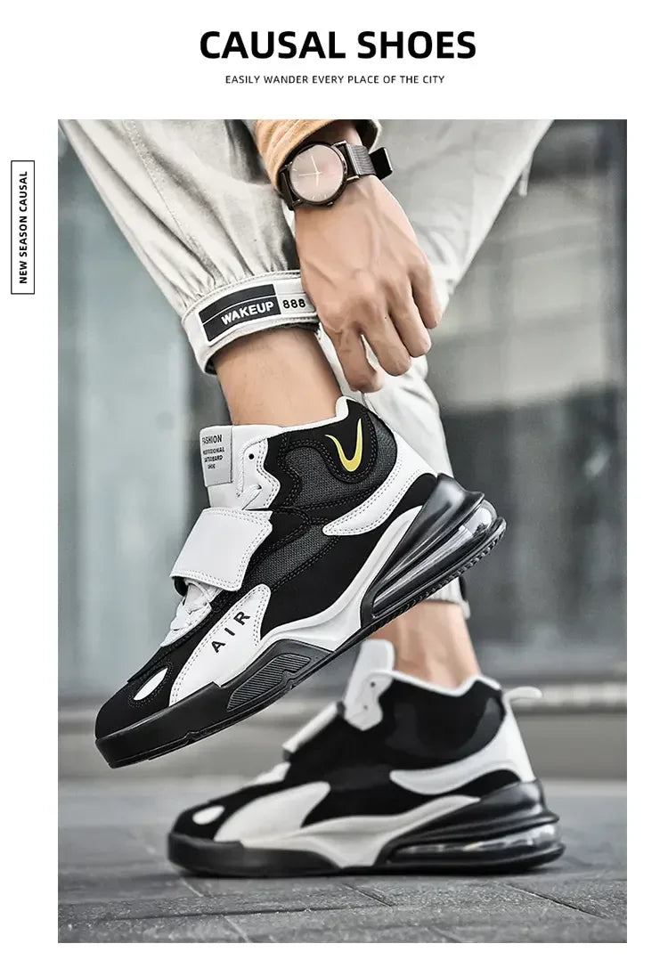 2025 Air Cushion Basketball Sneakers | Breathable Men & Women Outdoor Training Shoes