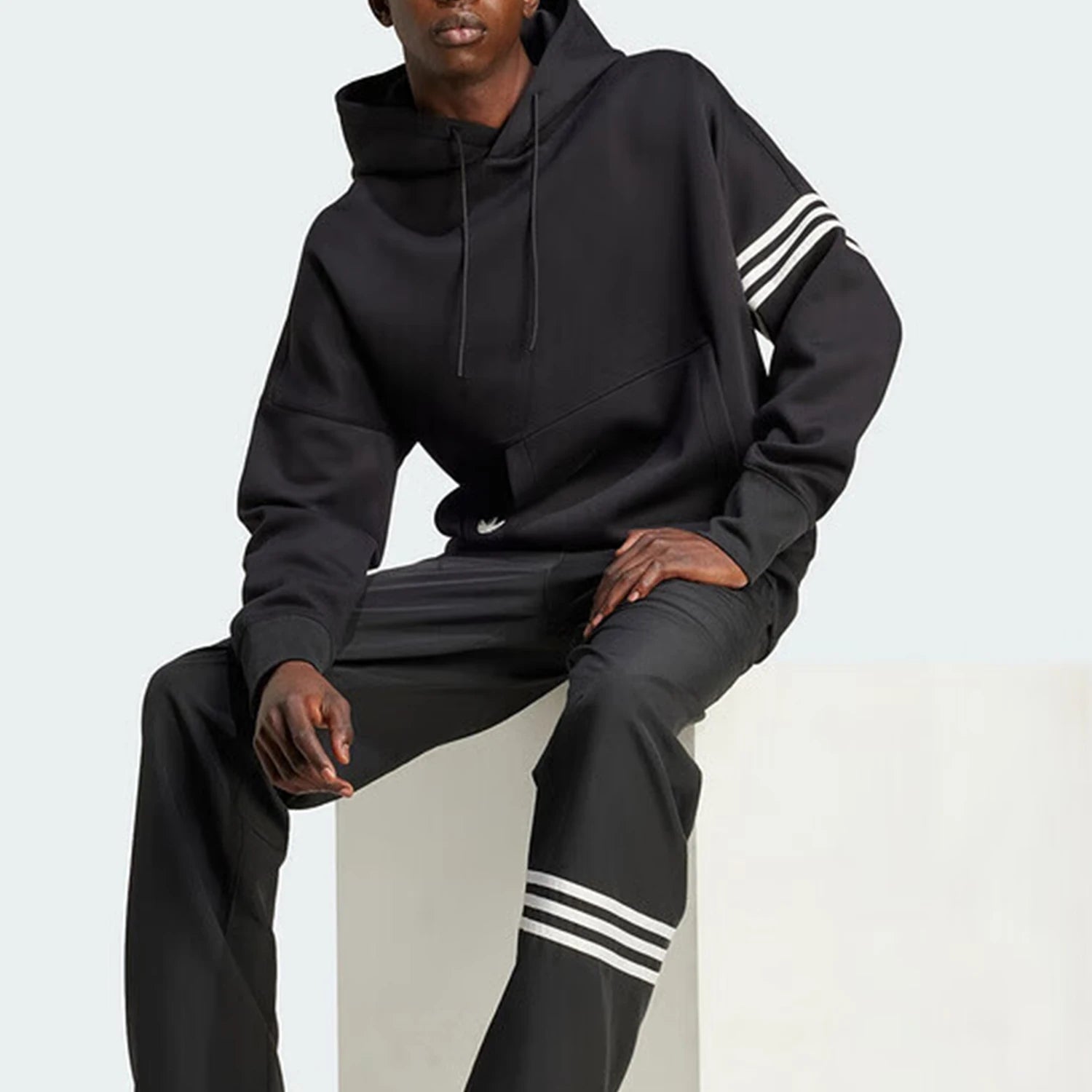 Three Stripes Men's Loose Sports Casual Hoodie IW0975
