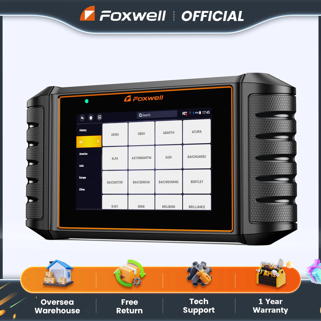 FOXWELL NT726 OBD2 Scanner All System Bidirectional Scan Tools Code Reader 12 Reset DPF TPMS SAS OBD 2 Car Diagnostic Scan Tool - trendingshoping.com