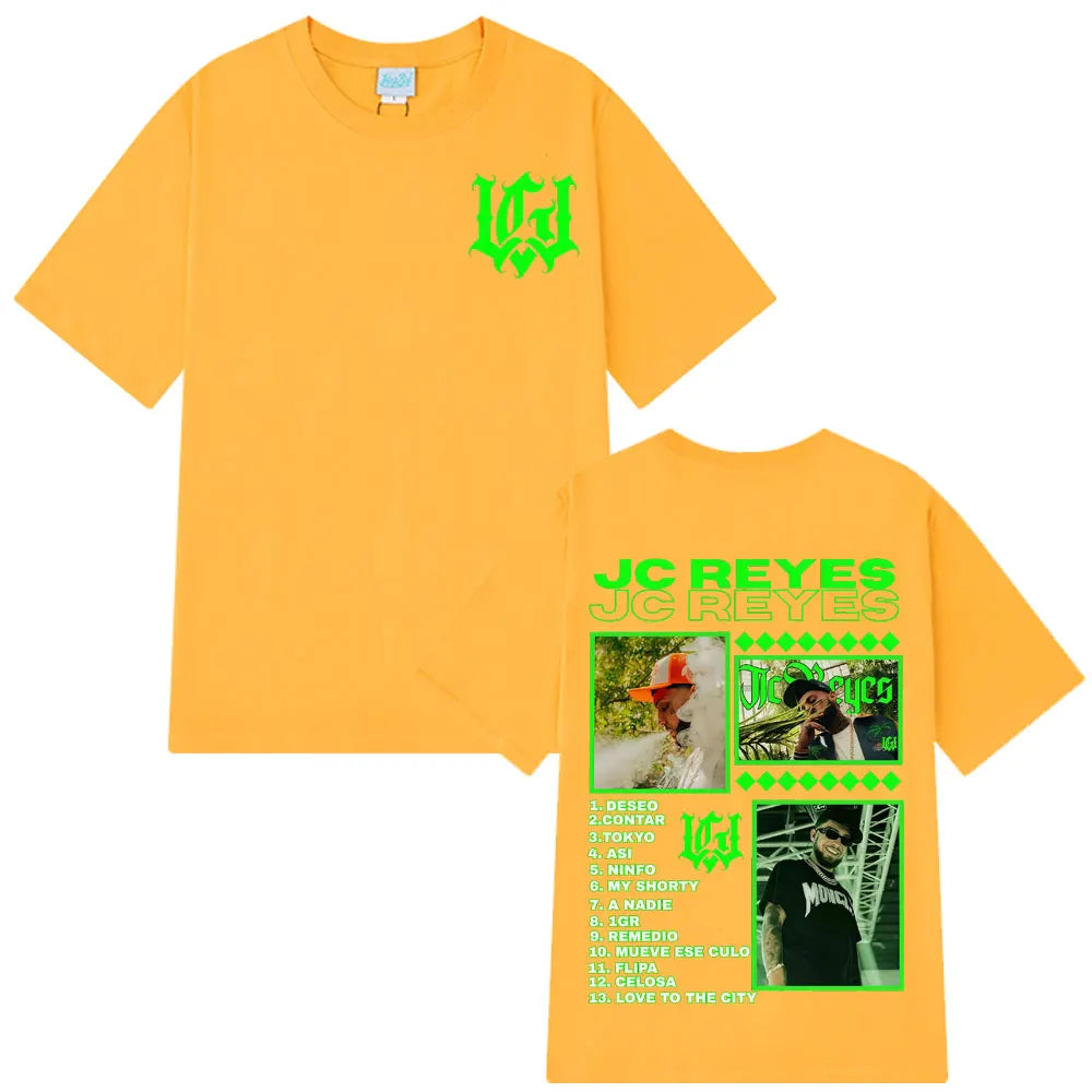 Rapper Jc Reyes Tour 2025 Graphic T Shirts Men Women Fashion T-shirts Cotton Casual Oversized Hip Hop Harajuku Streets T-shirts