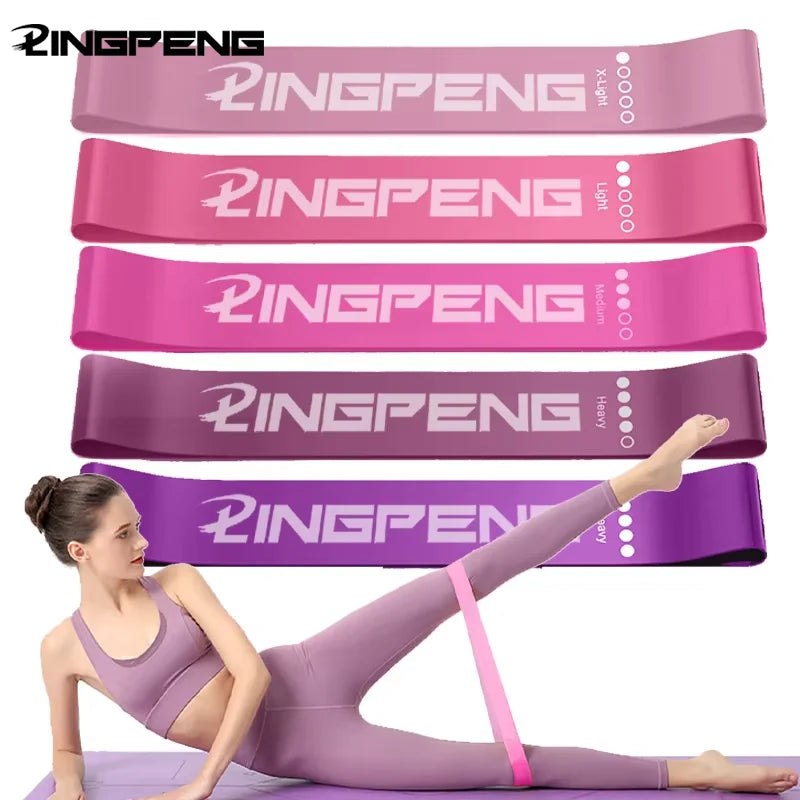 Resistance Loop Exercise Bands 5 Different Resistance Levels Elastic Band for Arm Leg Stretching and Strength Training