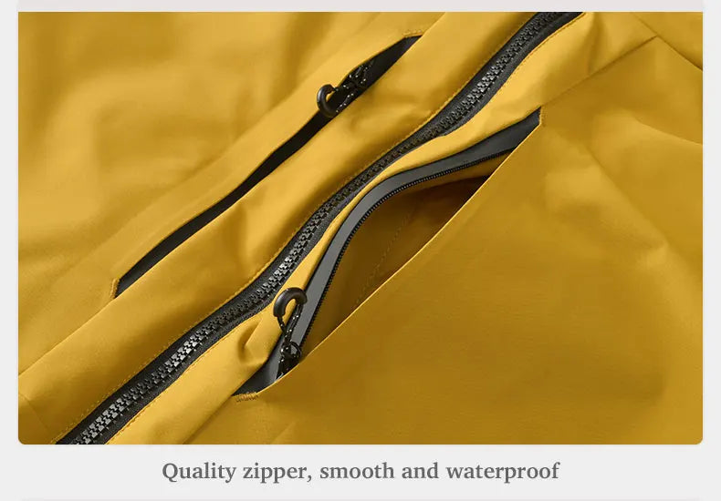 JNLN Unisex Waterproof Winter Fleece Jacket Windproof Thermal Outdoor Raincoat for Hiking Camping Skiing