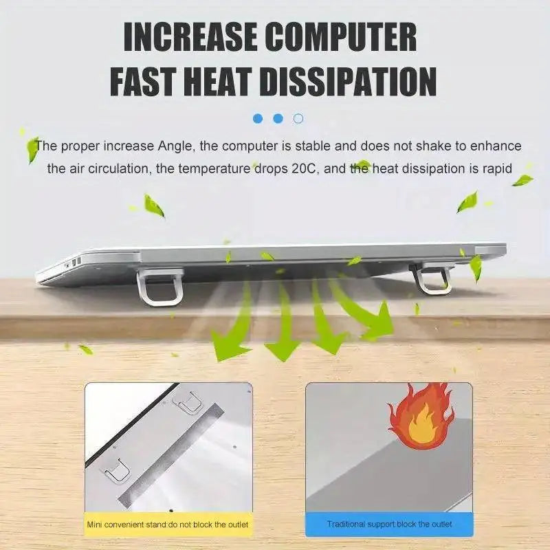 Laptop Stand For Computer Keyboard Holder Mini Portable Legs Laptop Stands For Macbook Huawei Xiaomi Notebook Support - trendingshoping.com