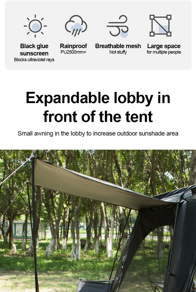 Large Camping Tent For 8 To 12 Person Two Room Waterproof Windproof Outdoor Family Tent With Rainfly Instant Cabin Use