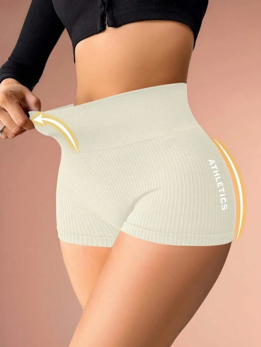 Women’s High-Waisted Yoga Shorts – Quick-Dry, Stretch Fit, Workout & Running