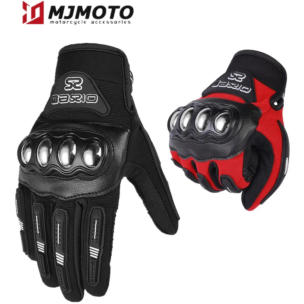 Motorcycle Gloves Breathable Racing Gloves Steel Protective Motorcyclists Riding Gloves Touch Screen Moto Biker Gloves Summer