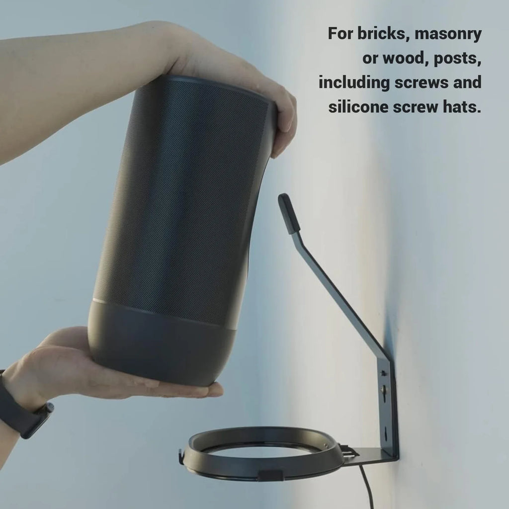 Speaker Mounting Shelf Heavy Duty Aluminum Alloy Speaker Wall Mount Weather Resistant for Move 2 for Bricks Masonry Wood Posts