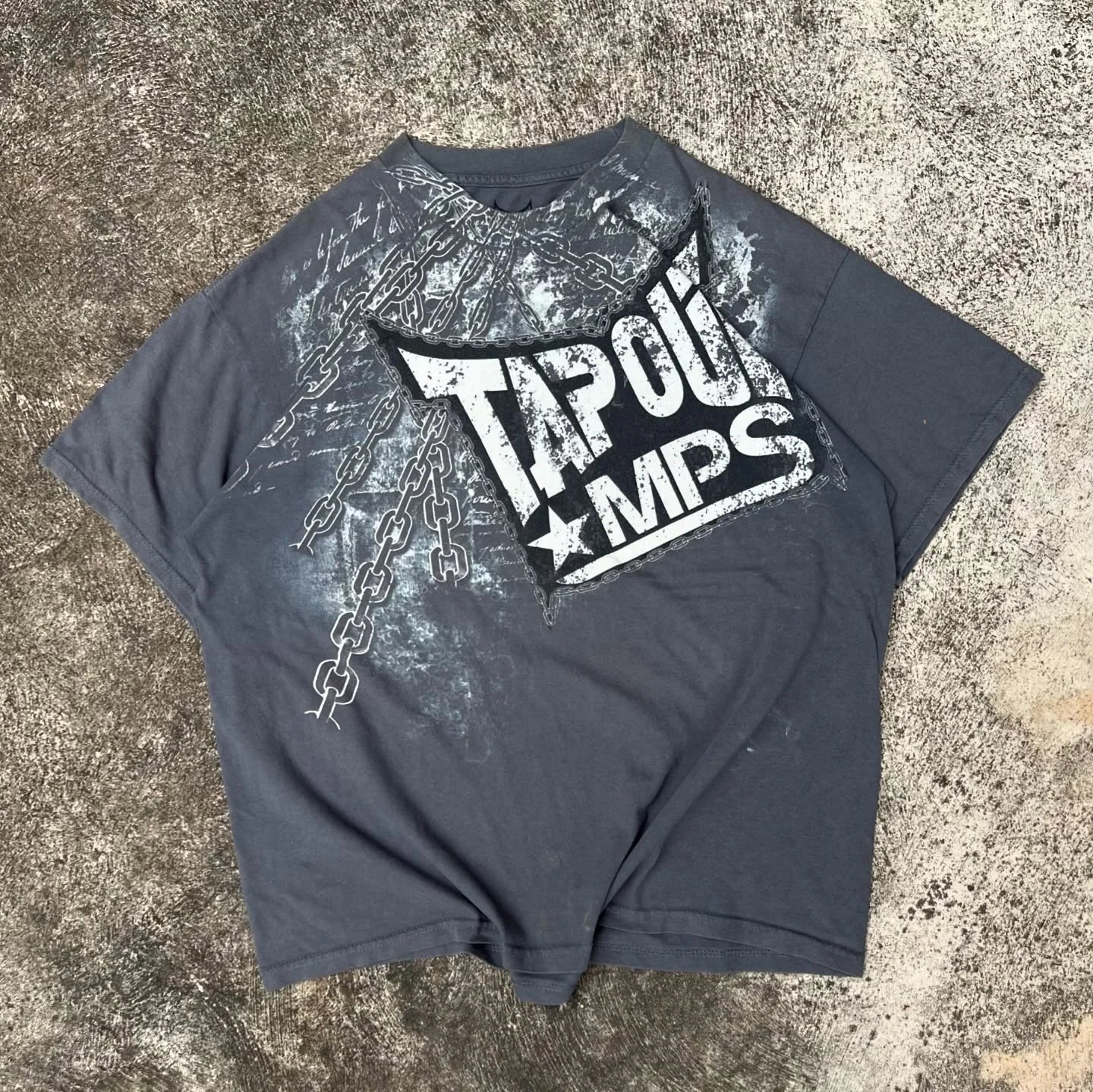 New Tapout Series T-Shirts Unisex Retro American Gothic Summer Casual Tops Hip-Hop Punk Printing Street Clothes