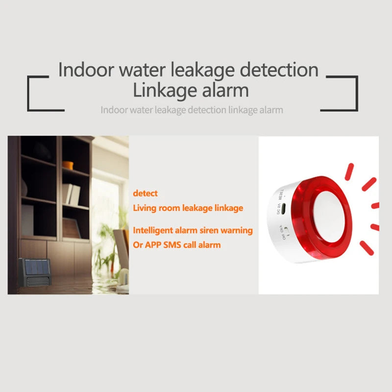 Smart Home Zigbee Solar Charging Rainwater Detector Real Time Wireless Solar Rain Sensor Smart Life App