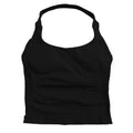 Women’s Gym Top Strappy Workout Tank Padded Sports Bra Backless Yoga Seamless Crop Top