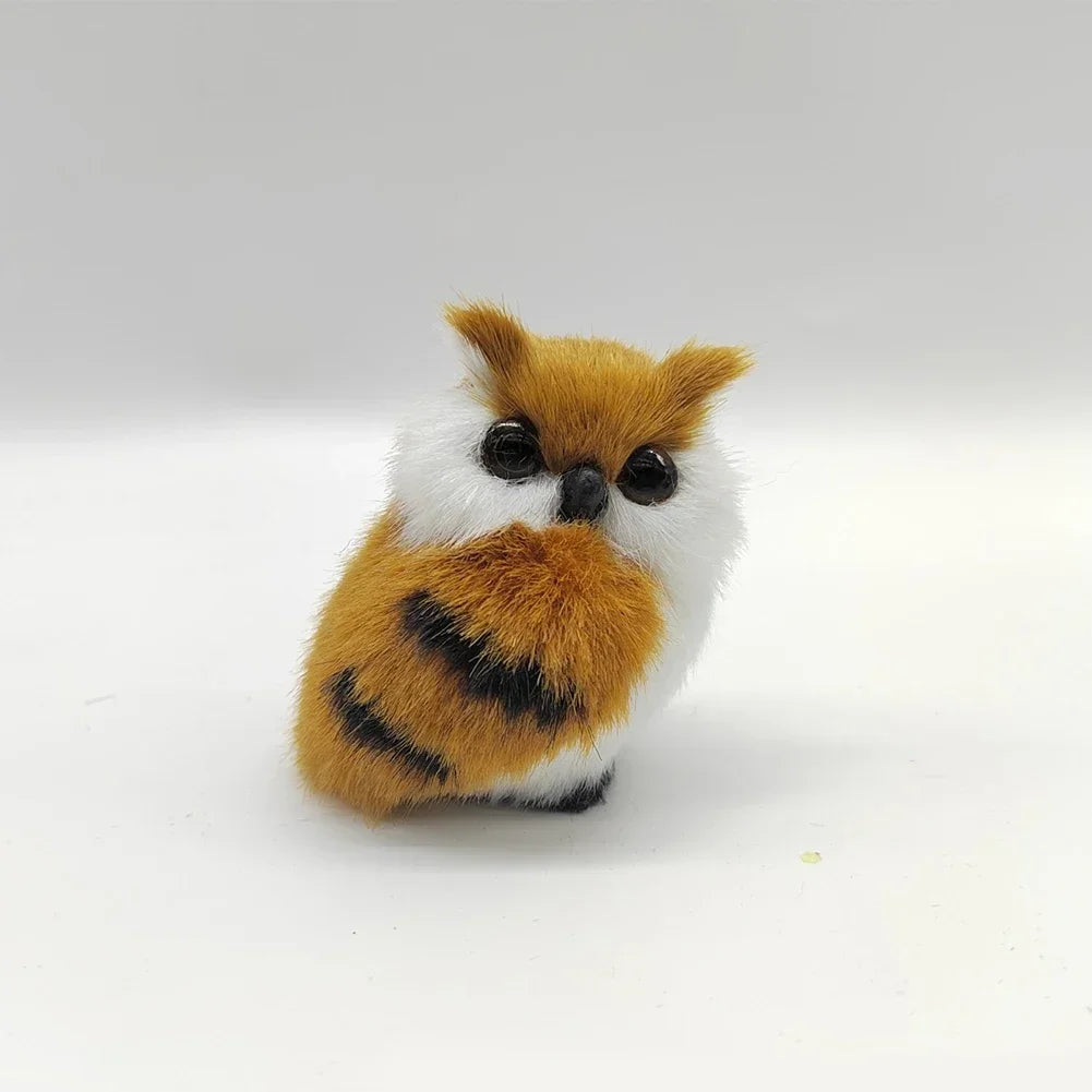 Simulation Owl Ornaments Plush Toys Cute Doll Artificial Fur Toy Christmas Tree Decor Pendant Christmas Gift For Kids Home Decor - trendingshoping.com