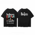 The Beatles T-shirts for Men and Women in Summer, Pure Cotton, European and American Rock, Loose and Casual, Half-sleeved Trend