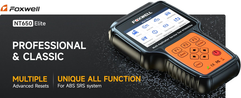 FOXWELL NT650 Elite OBD2 Automotive Scanner SAS A/F OIL EPB BRT TPS 26+ Reset Professional Auto Car Diagnostic Tool OBD2 Scanner - trendingshoping.com