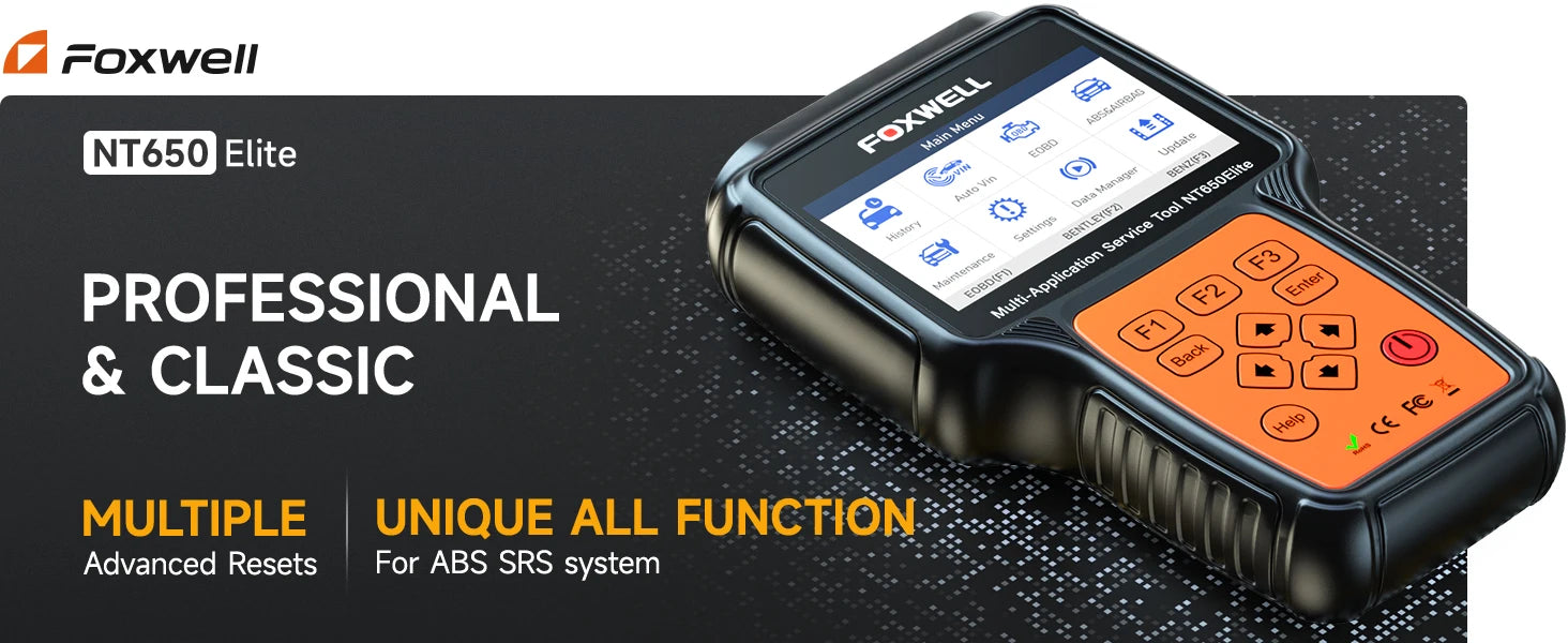 FOXWELL NT650 Elite OBD2 Automotive Scanner SAS A/F OIL EPB BRT TPS 26+ Reset Professional Auto Car Diagnostic Tool OBD2 Scanner - trendingshoping.com