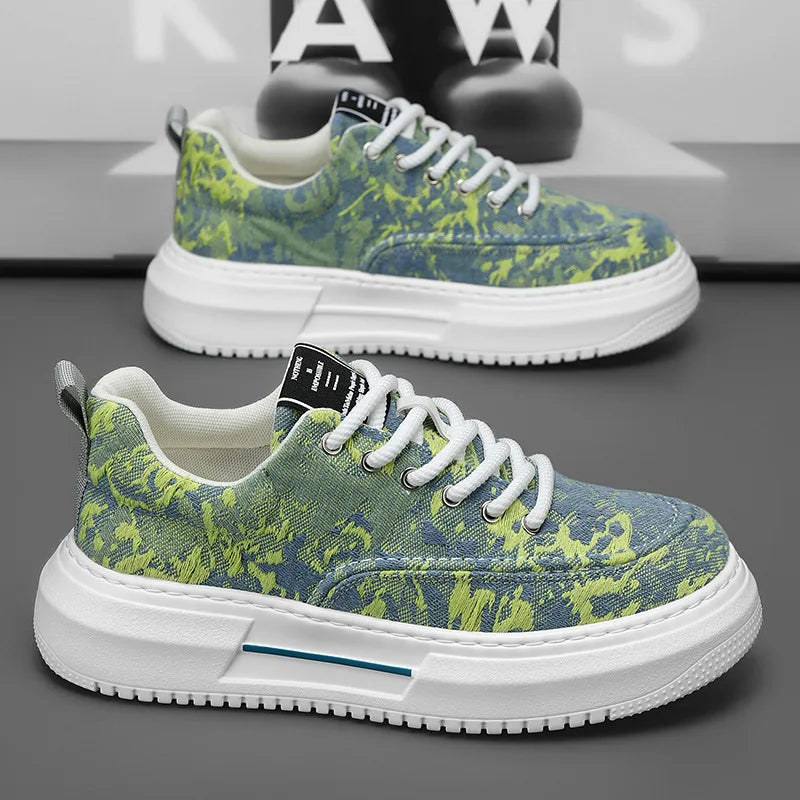 Men’s Casual Platform Sneakers | Breathable Non-Slip Sports Shoes 2025