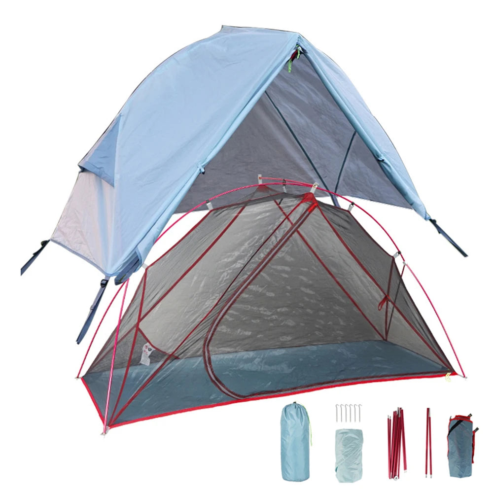 1 Person Camping Tent For Cot Lightweight Resistant Outdoor Backpacking Traveling Tent