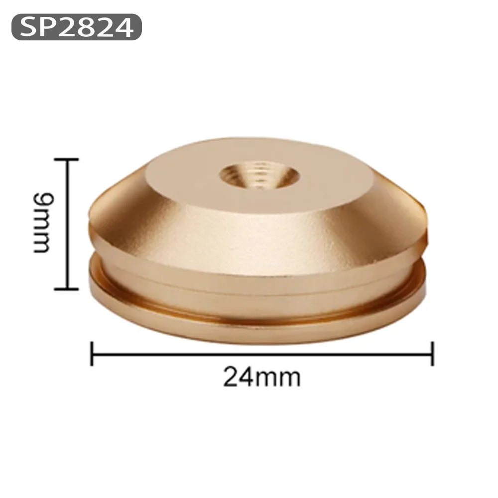 Speaker Stand Feet Foot Pad aluminium alloy metal Spikes Cone Floor Foot Nail for loudspeakers Shoes Spike shock absorber