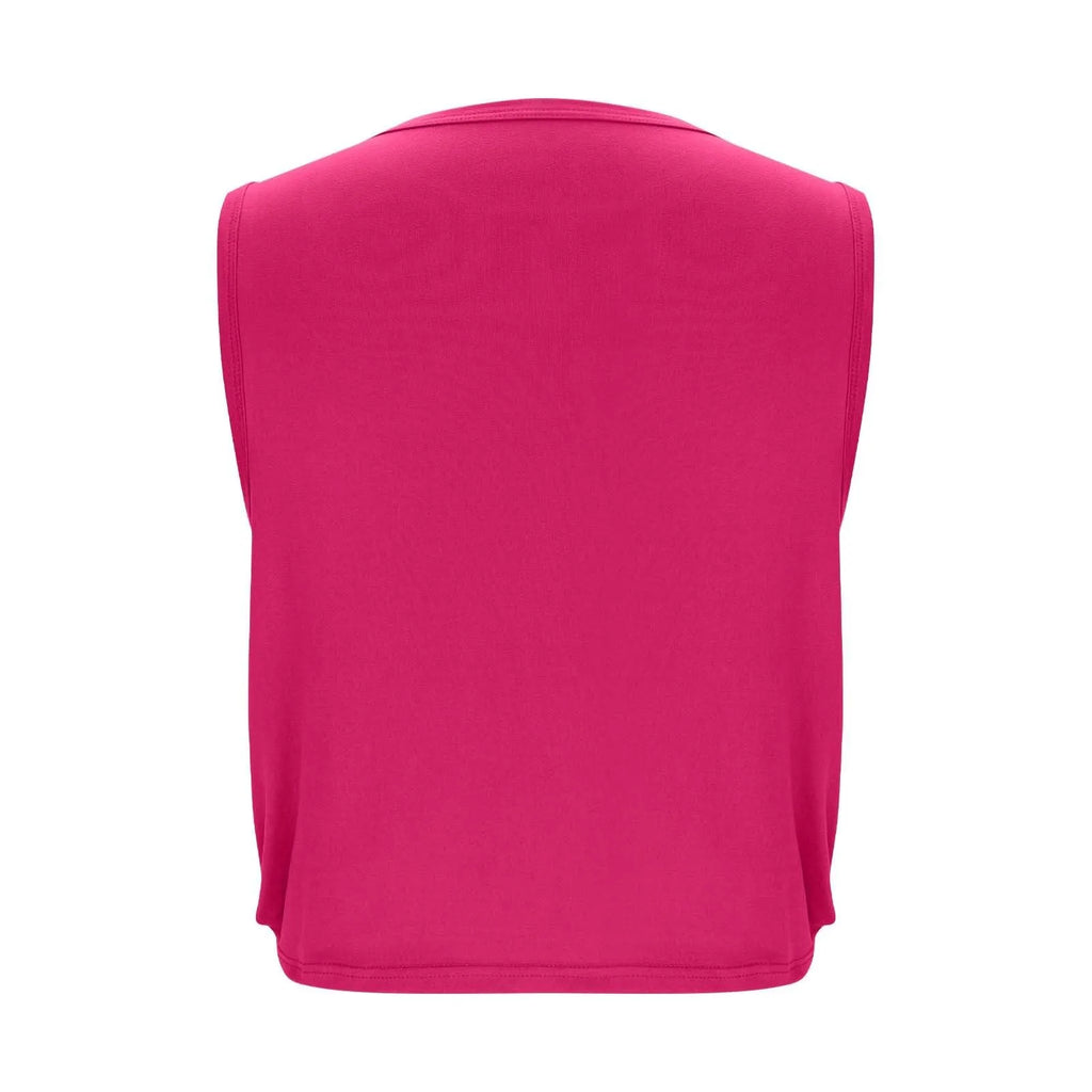 Women’s Sleeveless Yoga Top Breathable Workout Tank Crop Top Athletic Running Vest