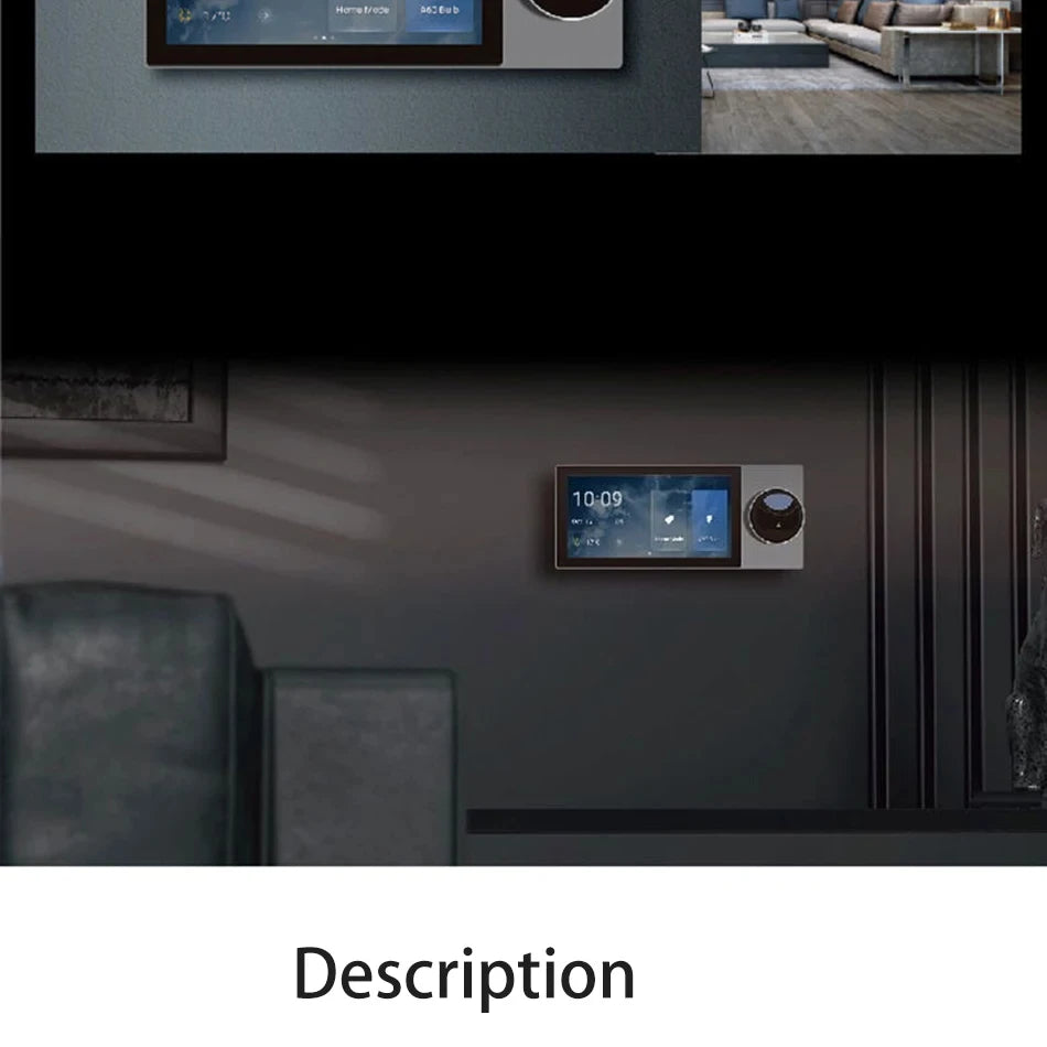 Tuya Smart Home Control Panel 6 Inch Touch Screen In Wall Central Control For Intelligent Devices Scene