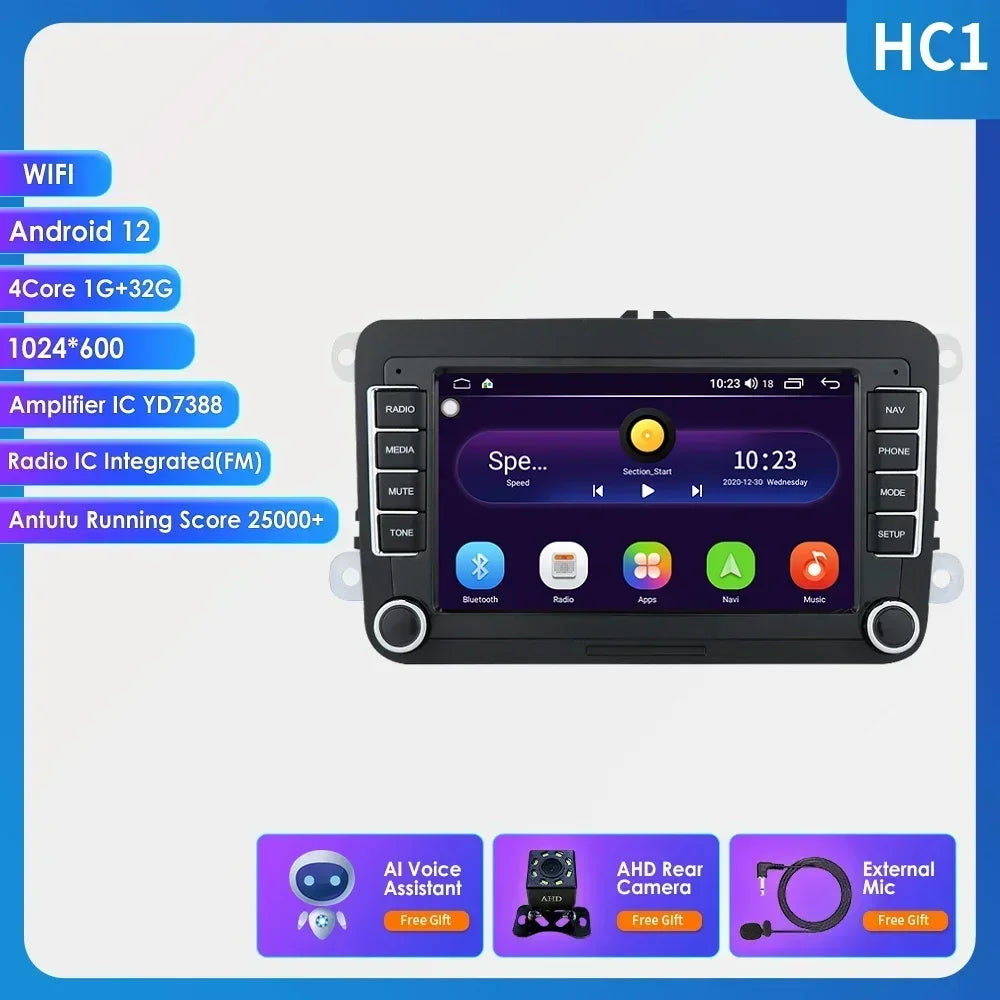 Android 13 Car Radio for VW POLO GOLF 5 6 Plus PASSAT B6 JETTA TIGUAN TOURAN SHARAN SCIROCCO CADDY Seat Carplay Audio Stereo GPS - trendingshoping.com