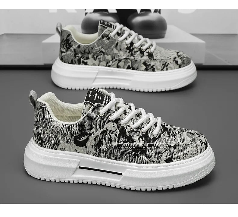 Men’s Casual Platform Sneakers | Breathable Non-Slip Sports Shoes 2025