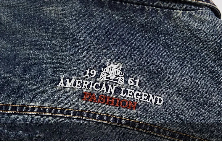 Men’s Denim Jacket Spring Winter Bomber Coat – Casual Fashion Jeans Jacket