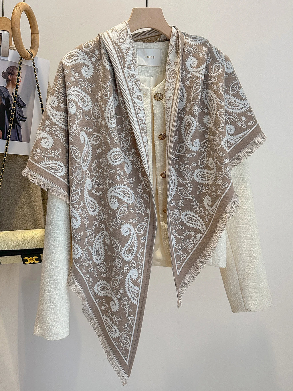 New Fashion Winter Scarf Women's Paisley Print Imitation Cashmere Pashmina Shawl - Soft Warm Wrap Blanket Bufanda Female Design