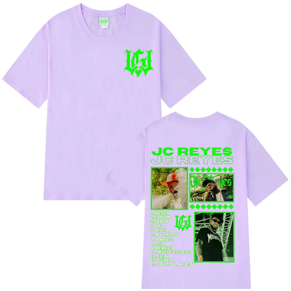 Rapper Jc Reyes Tour 2025 Graphic T Shirts Men Women Fashion T-shirts Cotton Casual Oversized Hip Hop Harajuku Streets T-shirts