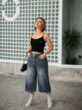 Women's High-Waisted Wide-Leg Jeans - High-Stretch Slimming Loose Fit Denim