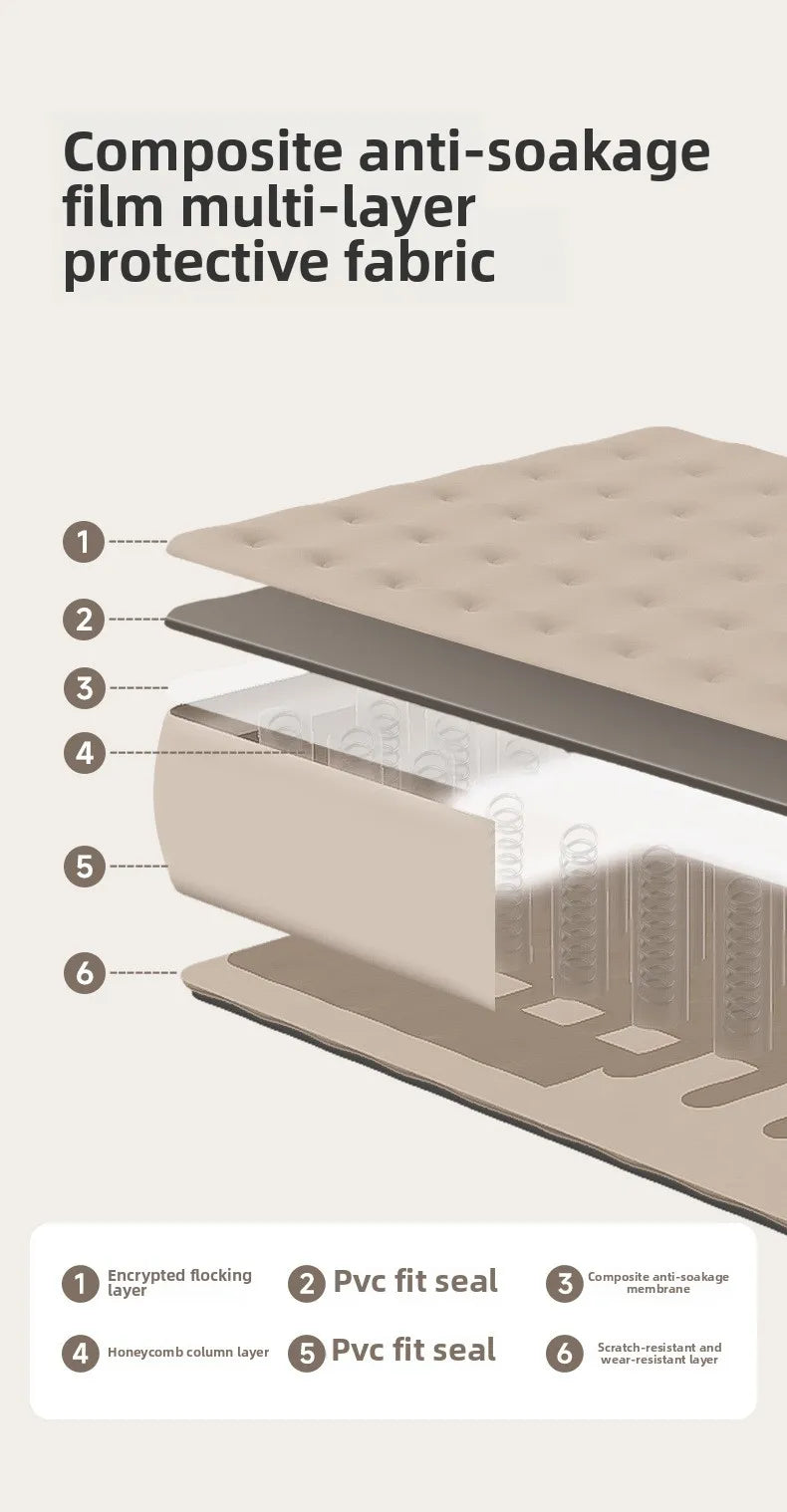 Outdoor Camping Inflatable Sofa Portable Folding Air Mattress For Hiking Tent Home Use