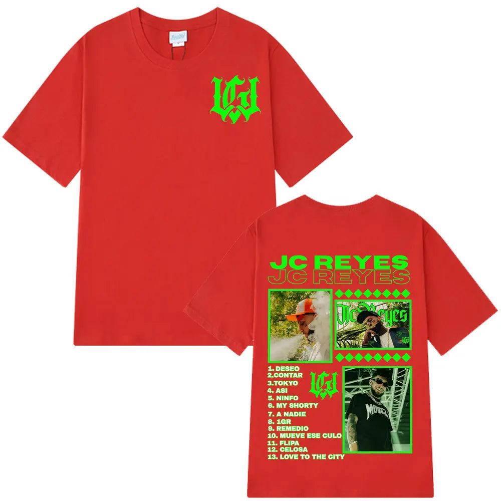 Rapper Jc Reyes Tour 2025 Graphic T Shirts Men Women Fashion T-shirts Cotton Casual Oversized Hip Hop Harajuku Streets T-shirts