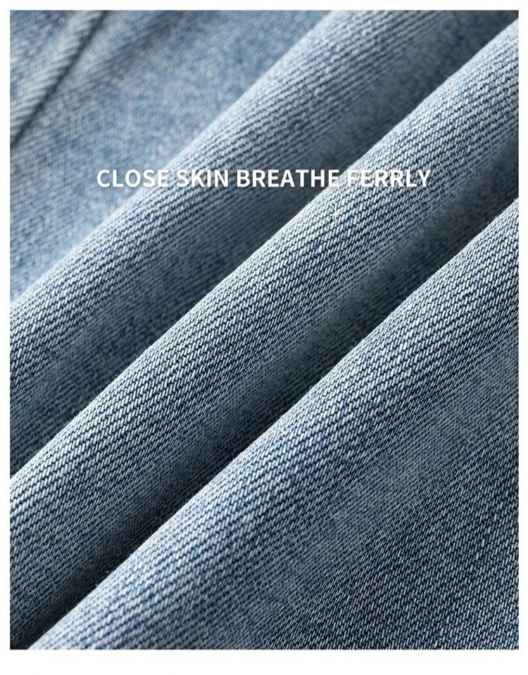 Mens Large Denim Jeans Baggy Fit Trousers for Men