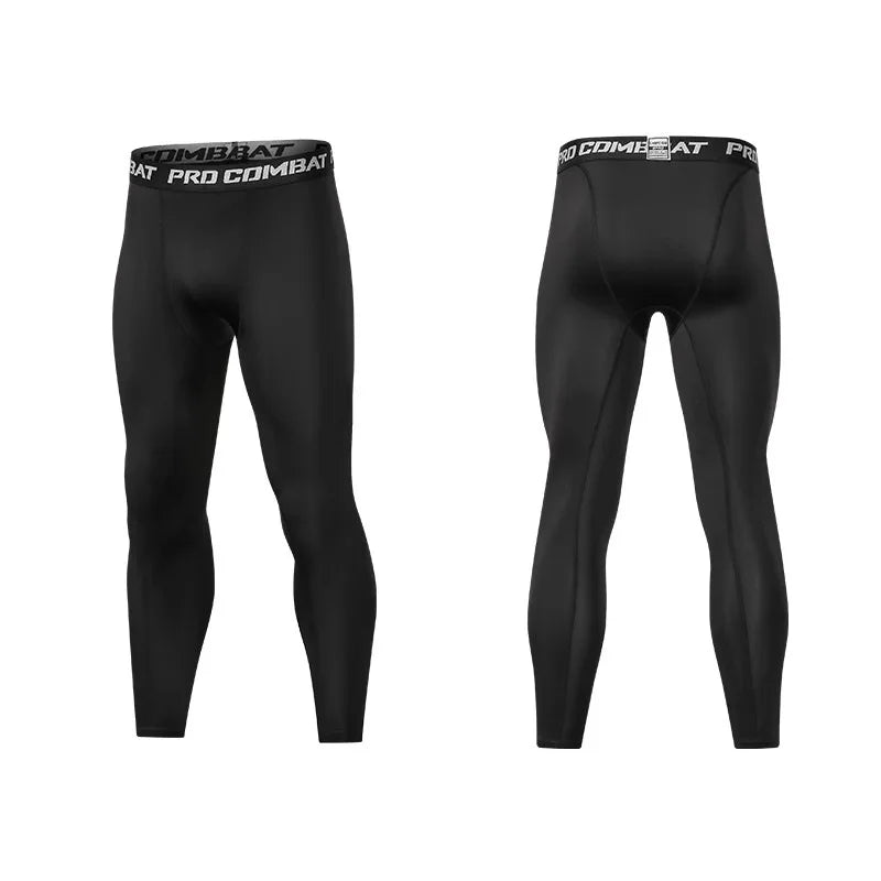 Mens Compression Pants Cool Dry Sports Baselayer Running Workout Athletic Tights