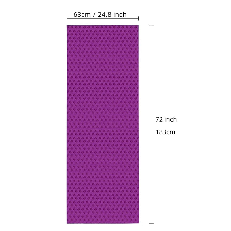 Yoga Mat Towel Non Slip Absorbent Hot Yoga Towel with Grip Points for Pilates Fitness