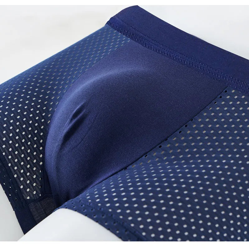 5PCS/Lot 8XL Mesh Mens Underwear Boxers Men Boxer Underwear men Boxers for Men Underwear Boxer Shorts Men Pantis Men Boxers