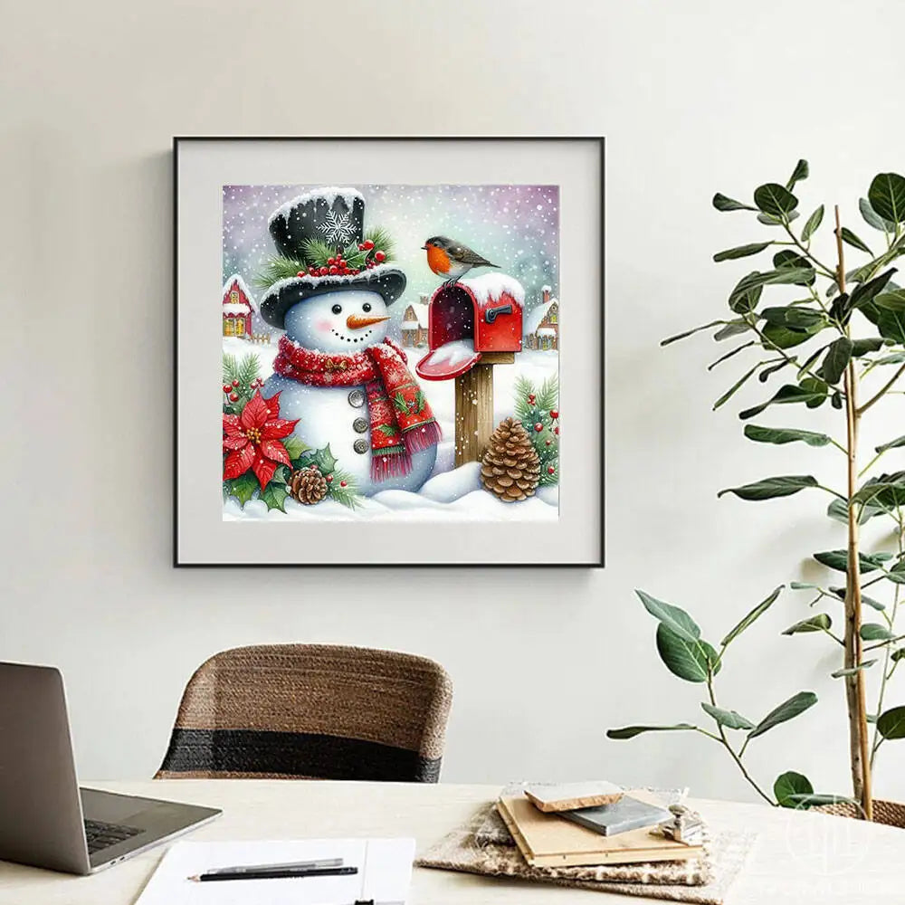 Huacan Christmas Santa Claus 5D Diamond Mosaic Christmas Bird Full Square Round Drill Flower Diamond Painting New Arrivals