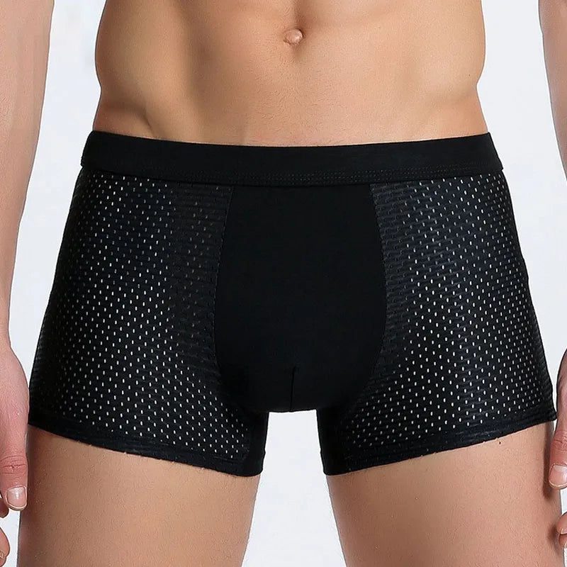 5PCS/Lot 8XL Mesh Mens Underwear Boxers Men Boxer Underwear men Boxers for Men Underwear Boxer Shorts Men Pantis Men Boxers