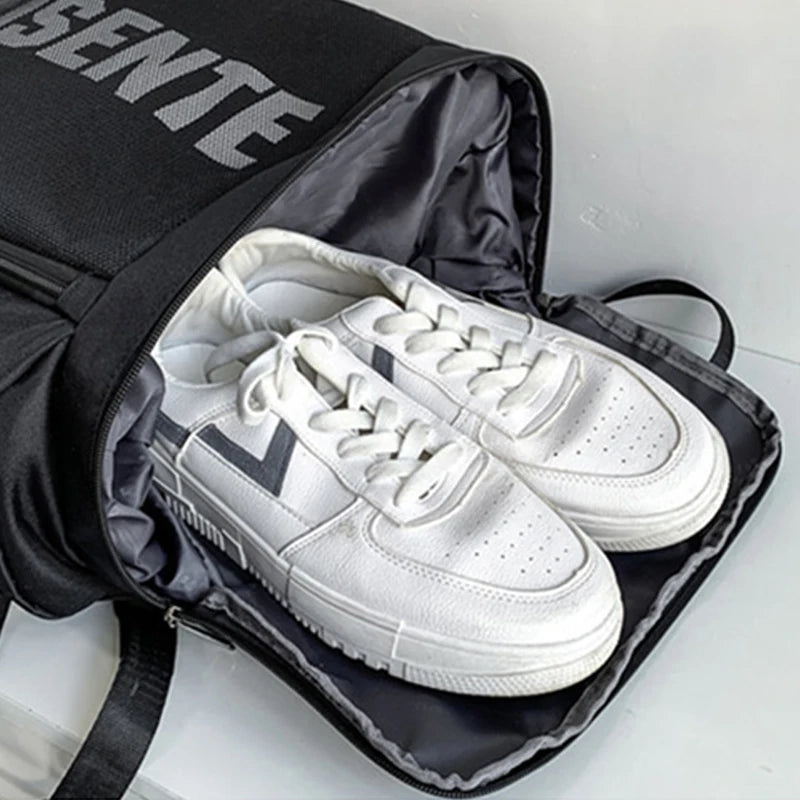 Men’s Gym & Fitness Backpack Large Travel Yoga Rucksack with Shoe Compartment for Hiking & School