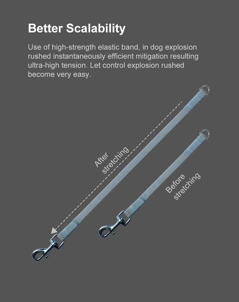 Pet Leash Poop Bag Dispenser Extension Belt with Bags