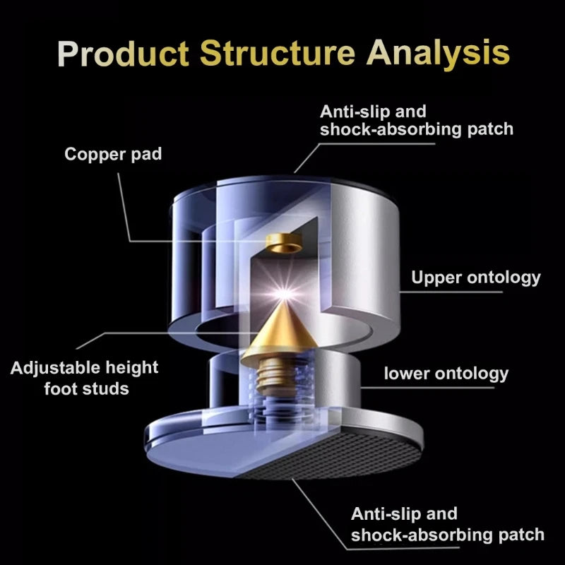 speakers Stand Feet Foot Pad loudspeaker box Spikes Cone Floor Foot Nail Speaker Amplifier Adjustable Turntable Isolation Feet