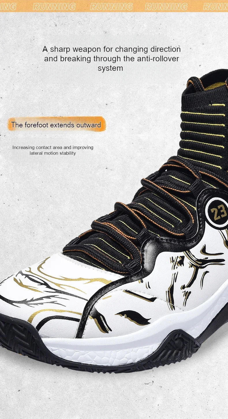 2025 Men’s Basketball Sneakers | Anti-Skid Cushioning Sports Shoes for Training & Casual Wear