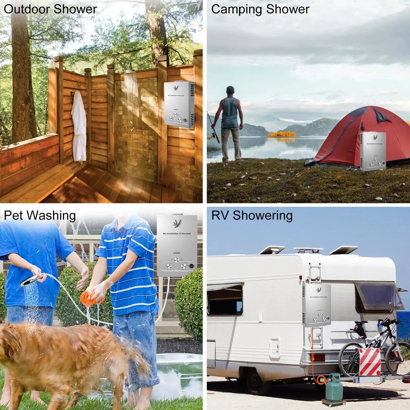 VEVOR LPG liquefied petroleum gas water heater 6L 8L 10L 12L 16L 18L liquefied petroleum gas propane butane water heater - trendingshoping.com