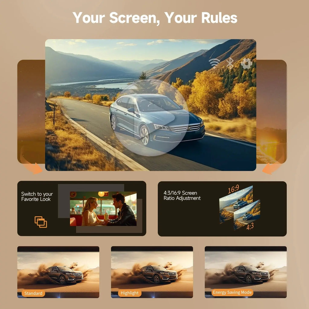 Magcubic HY310X 4K HD Portable Projector 1920×1080P 420 ANSI Android 11 with BT5.4 & 5W HiFi Speaker - trendingshoping.com