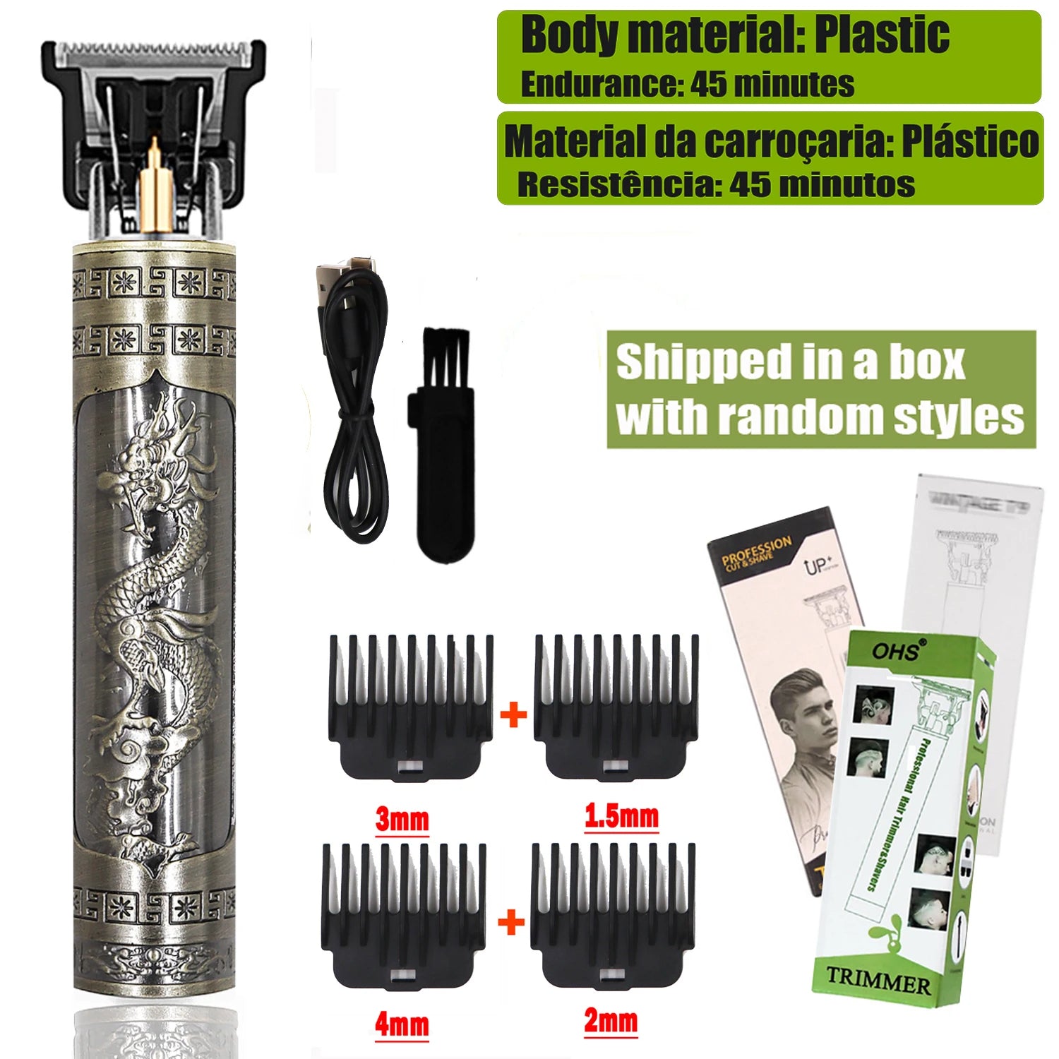 T9 Hair Clipper Repair Beard Shaving Body Hair Trimmer Clippers Electric Machine Men Haircut Machine 0mm Barber Shaver - trendingshoping.com