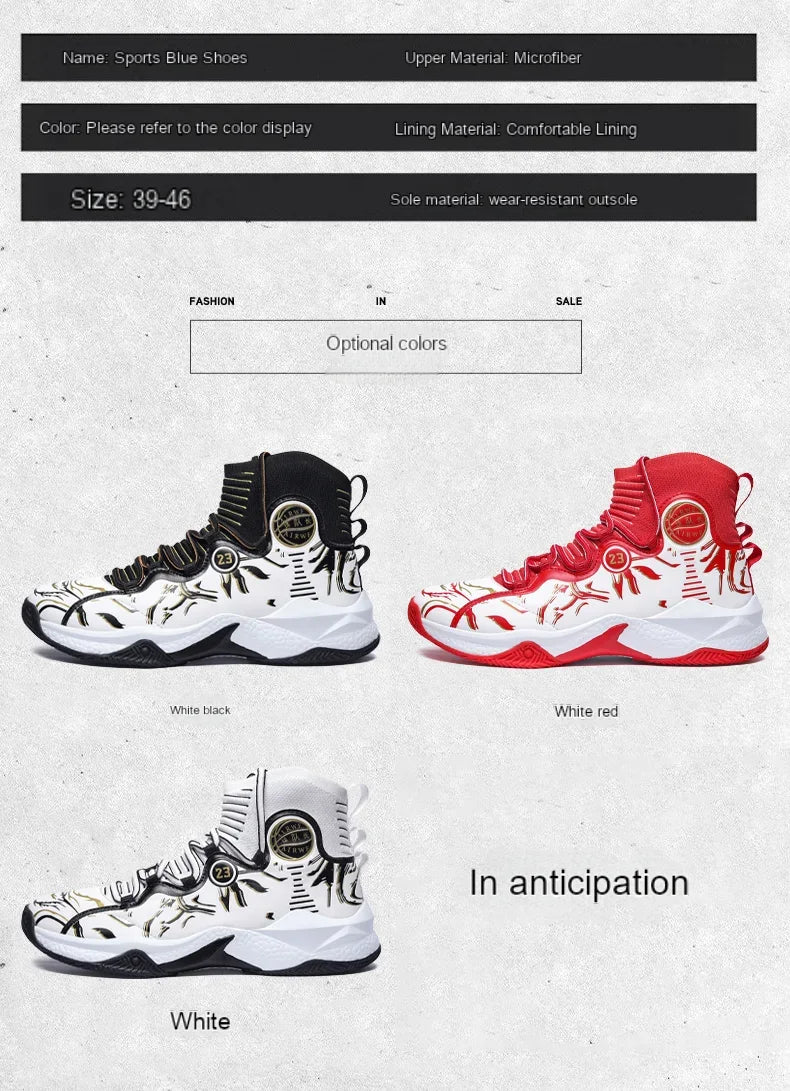 2025 Men’s Basketball Sneakers | Anti-Skid Cushioning Sports Shoes for Training & Casual Wear