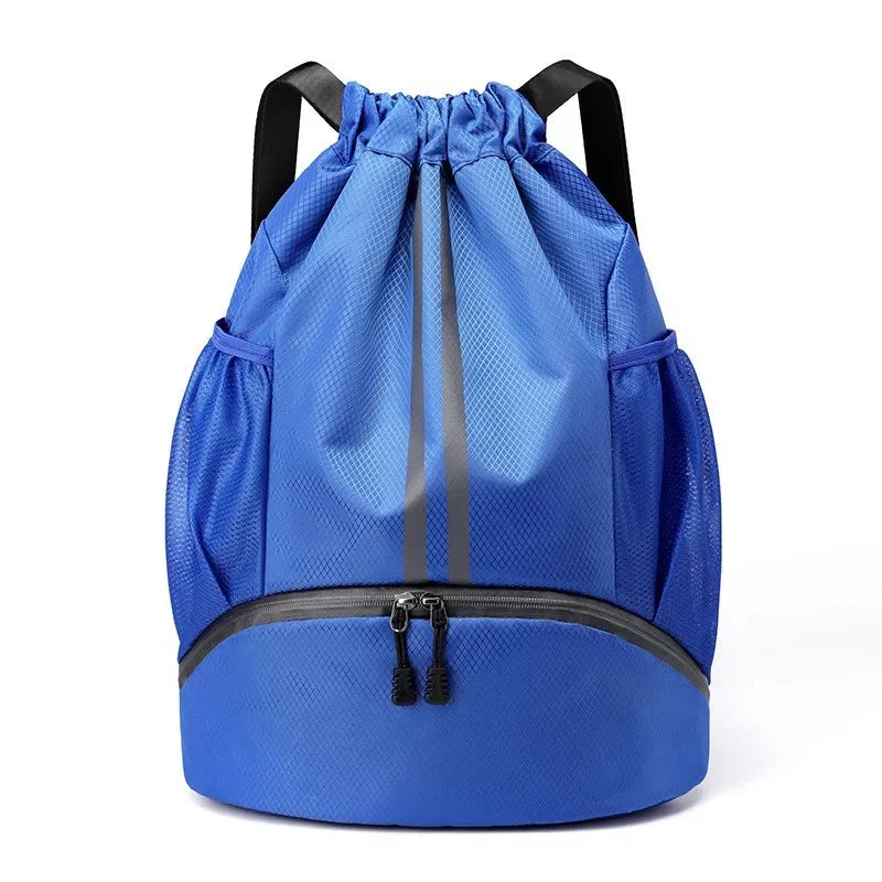 Unisex Sports Backpack with Drawstring, Shoe & Ball Compartment for Basketball Soccer Gym