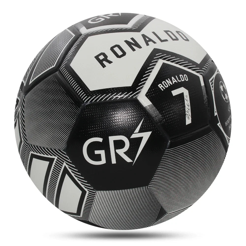 CR7 Soccer Balls Standard Size 5 PU Material Seamless Goal Team Outdoor Match Game Football Trainings