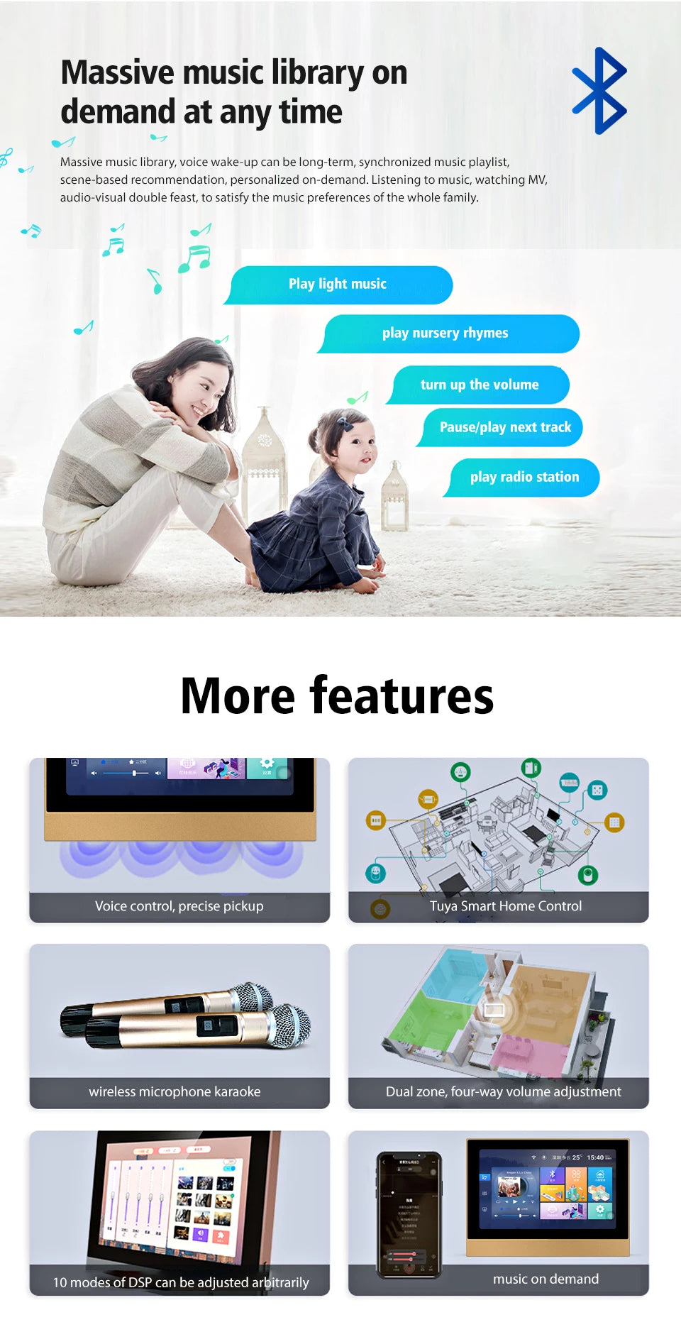 Tuya Smart Home Control Panel Controls All Tuya Smart Products Such As Home Smart Speakers and Lights Smart Home Automation